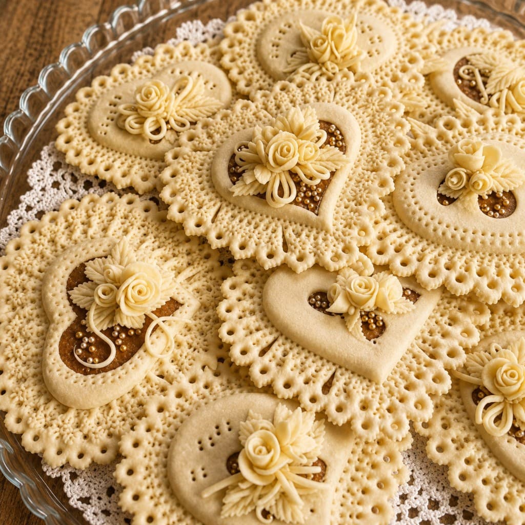 Hand-decorated Sos Pretziosos with royal icing